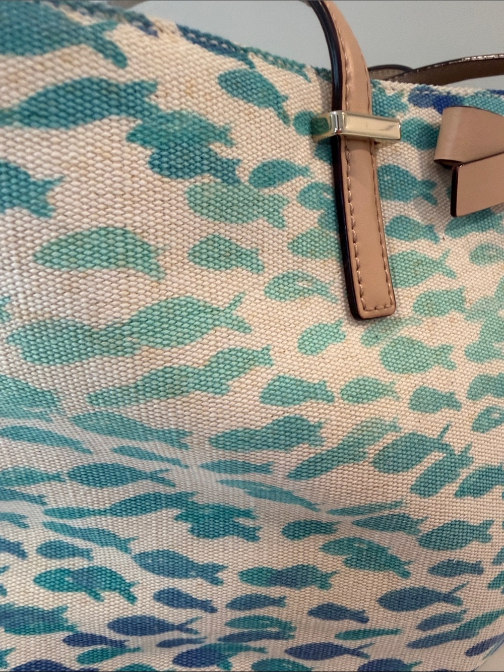 kate spade Blue, Teal & Cream South poplar street plentyfish tote - Picture 8 of 14